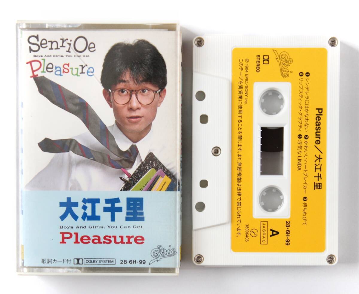 大江千里 / Pleasure カセットテープ 当時物レア1984年 Epicソニー 28・6H-99 SENRI OE プレジャー レトロ シティポップ