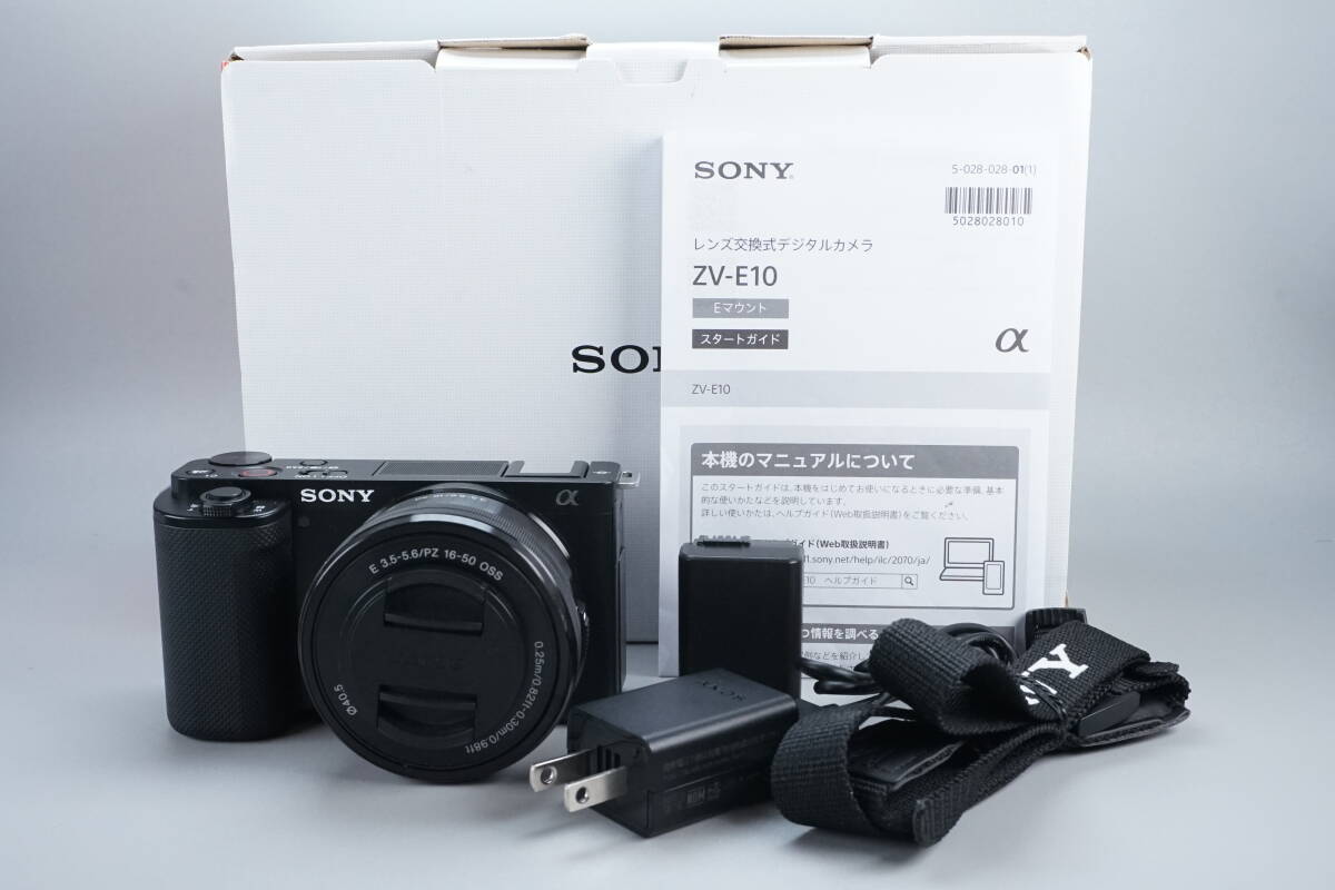 ★現状品 美品★ SONY ソニー VLOGCAM ZV-E10 E PZ 16-50mm F3.5-5.6 OSS ミラーレス 一眼カメラ 元箱付き