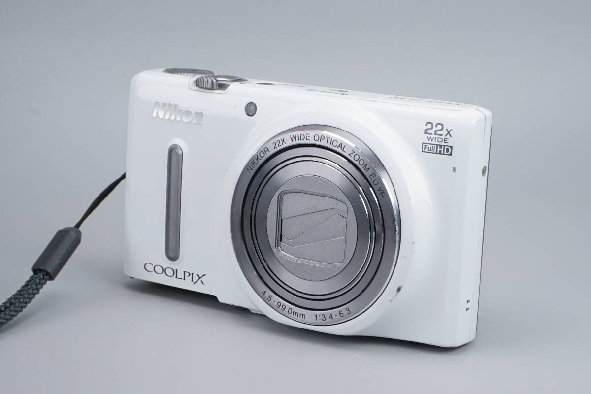 ★実用品★ Nikon ニコン COOLPIX S9600 ホワイト コンパクトデジタルカメラ