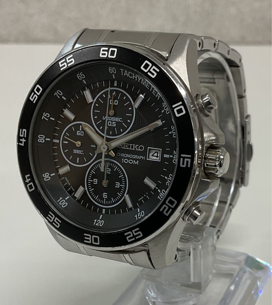 【1Li-4】 SEIKO セイコー 7T92-0KD0 クロノグラフ100M クオーツ ブランド腕時計 腕時計 現状品