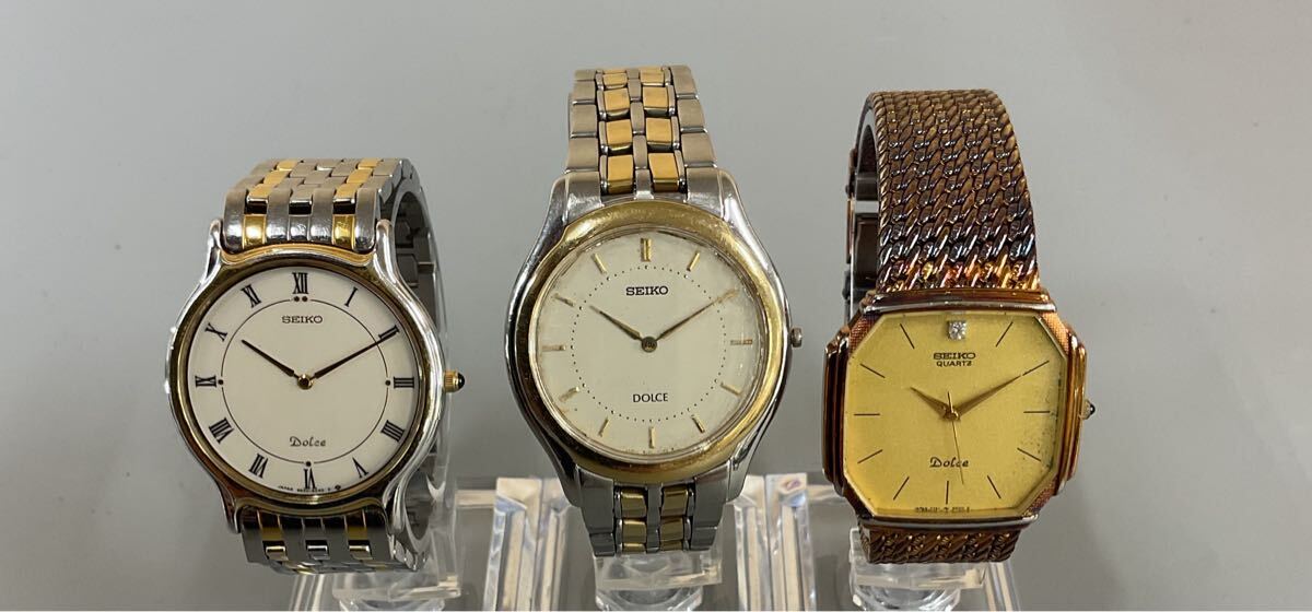 【6Li-17】SEIKO セイコー Dolce ドルチェ 9530-6040 / 8J41-6030 / 7731-5000 3点 まとめ ブランド腕時計 腕時計 現状品