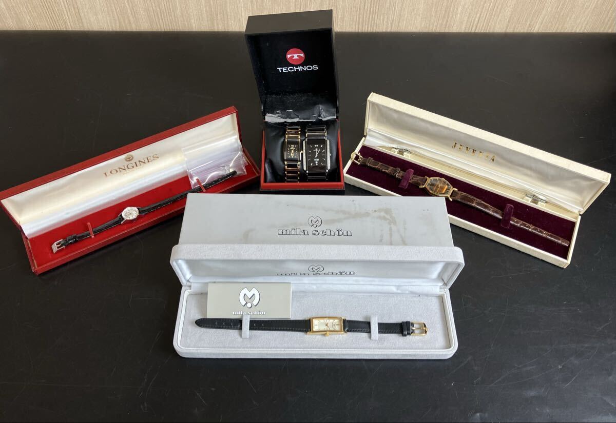 【6Li-15】箱付き 腕時計 LONGINES ロンジン TECHNOS テクノス JUVENIA など まとめ 5点 ブランド腕時計 腕時計 現状品