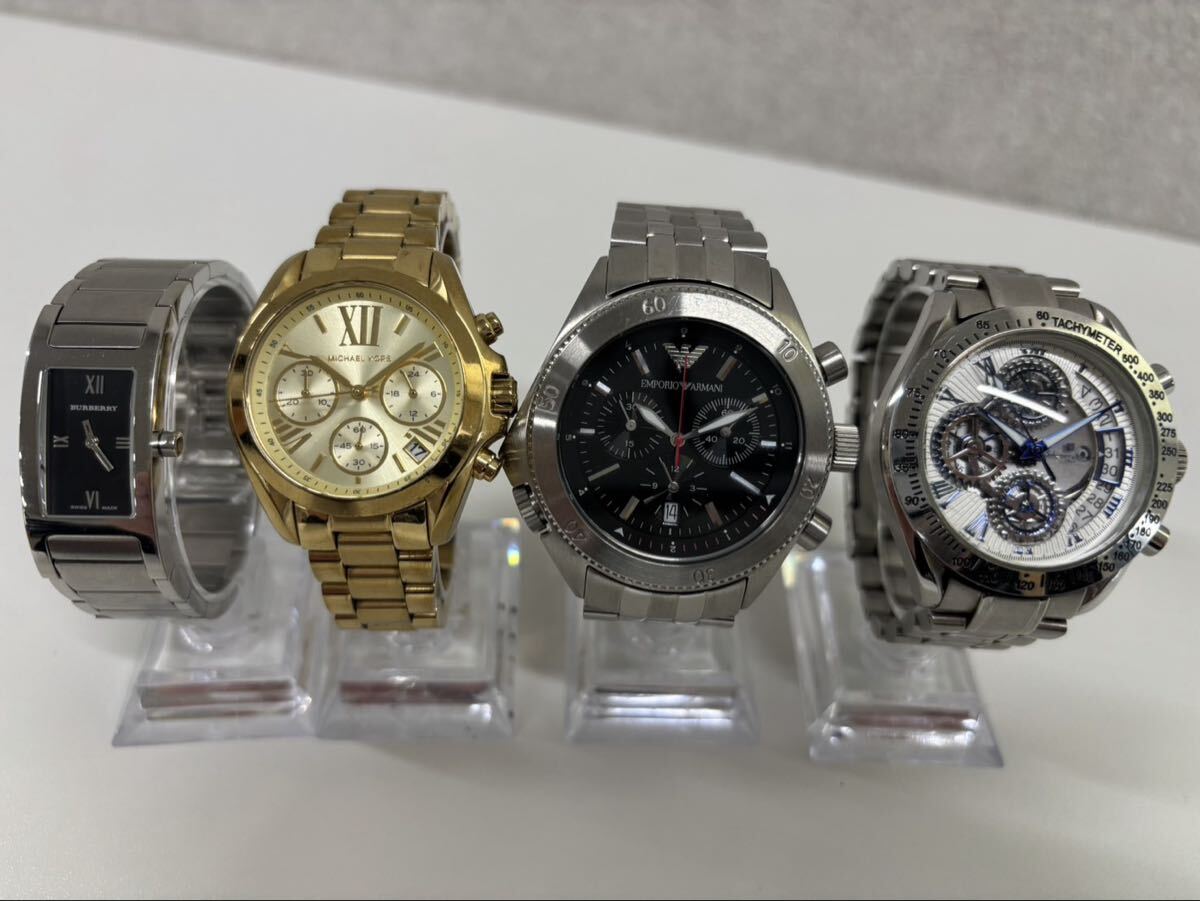 【12Li-21】Burberry バーバリー / EMPORIO ARMANI / MICHAEL KORS マイケルコース / Salvatore Marra ブランド腕時計 まとめ 現状品