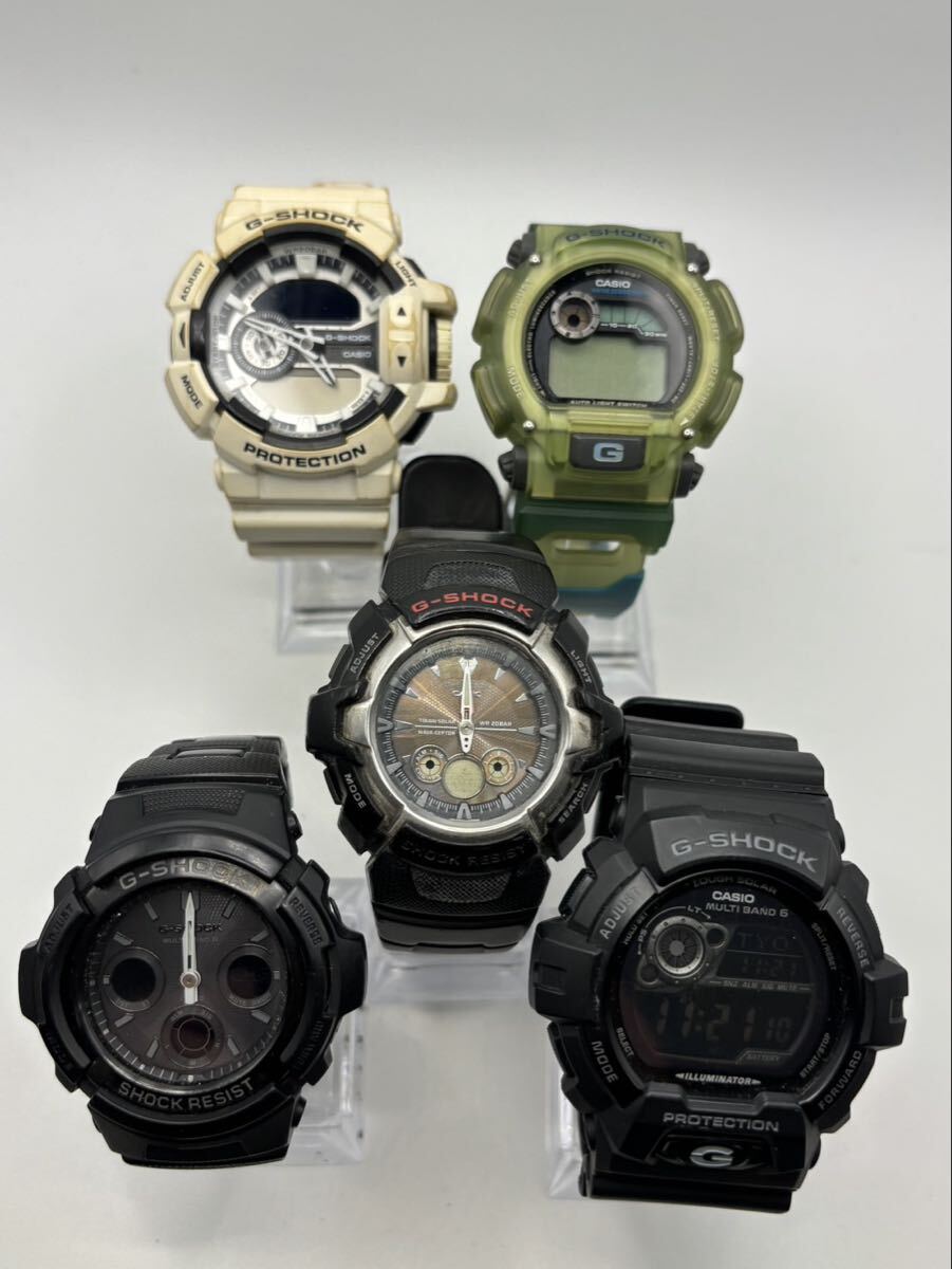 【4Li-10】CASIO カシオ G-SHOCK Gショック まとめ AWG-M100BC GW-8900A GW-1500J GA-400 などブランド 腕時計 他 5点 現状品