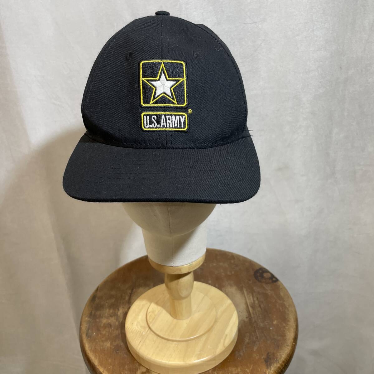 CAP937 2000年代製 U.S.ARMY ベースボールキャップ USA製■00s 黒 ブラック hat ハット 帽子 古着 古着卸 激安 アメカジ ストリート 小物