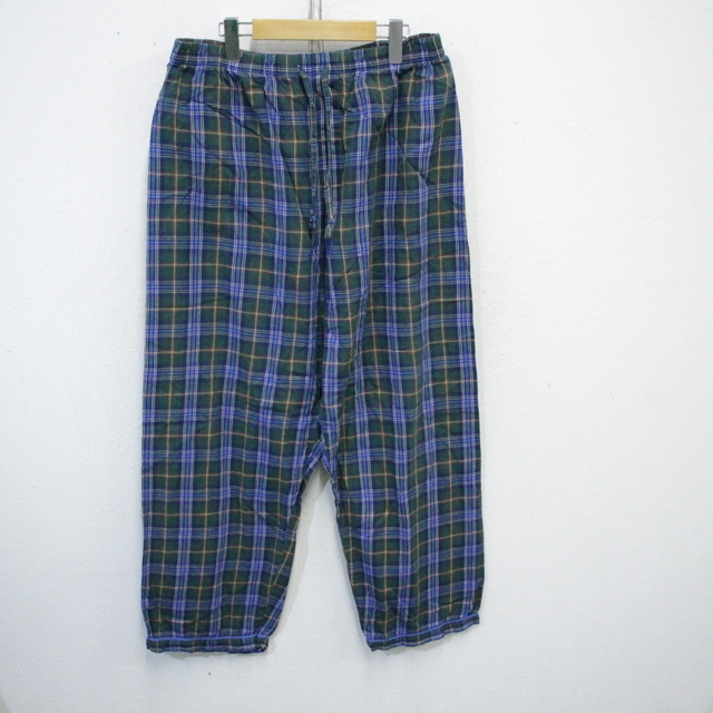 t86 2000年代製 GAP ギャップ パジャマパンツ■00s 表記Lサイズ グリーン チェック アメカジ ストリート 古着 古着卸 ヴィンテージ 90s