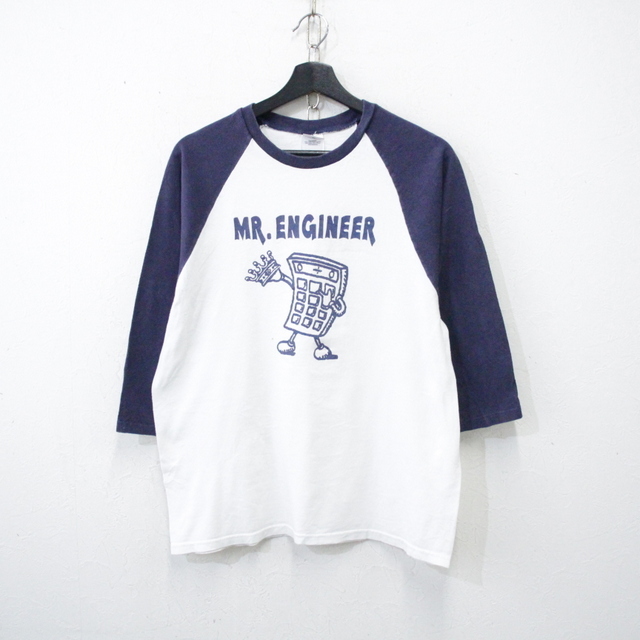m997 2000年代製 anvil アンビル メッセージ ベースボールTシャツ■00s 表記Mサイズ 白 アメカジ ストリート 古着 激安 ヴィンテージ