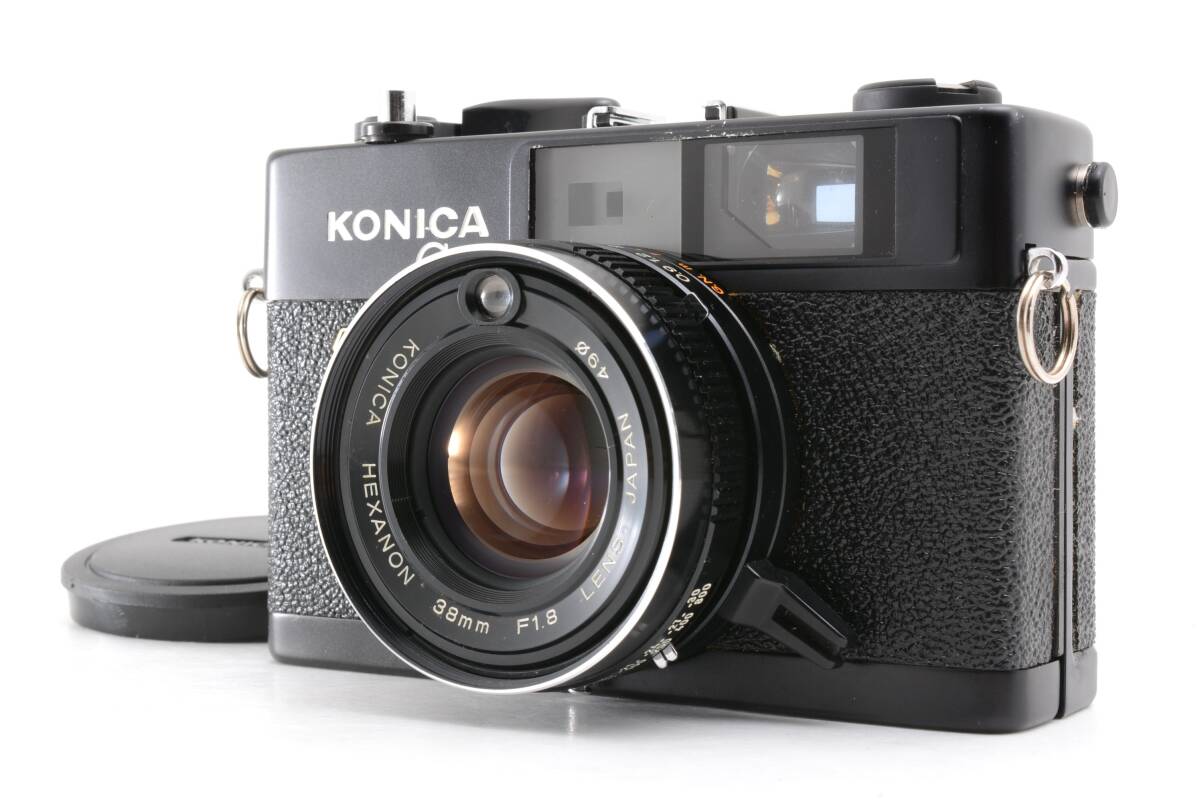 管WW1950 コニカ KONICA C35 FD ブラック レンジファインダー コンパクトフィルムカメラ