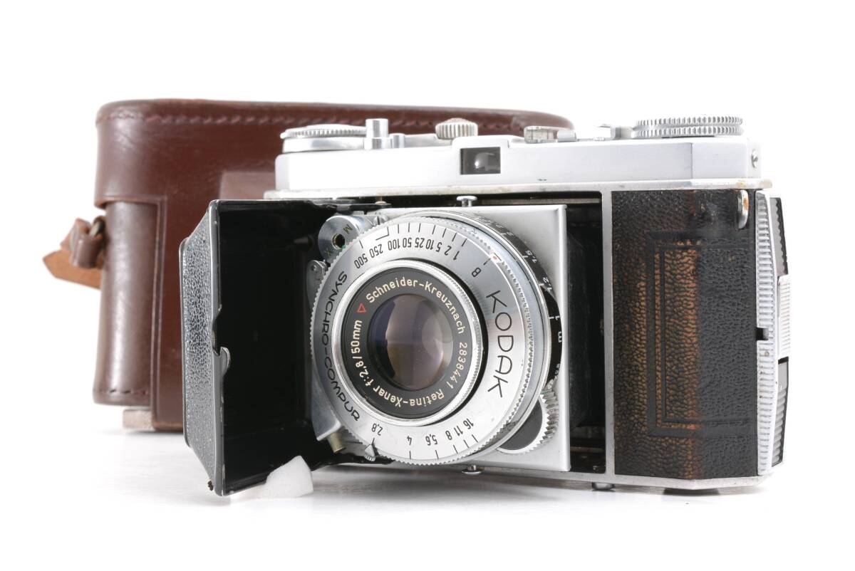 管WW1951 動作品 コダック Kodak Retina Ia レチナ レンジファインダー フィルムカメラ 蛇腹カメラ ケース付