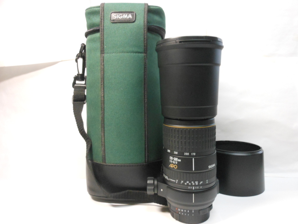 ☆希少実用美品級 人気の後期型☆シグマ SIGMA APO 170-500mm F5-6.3 ニコン 　Nikon 　即日発送 　フード付　動作確認メンテナンス済
