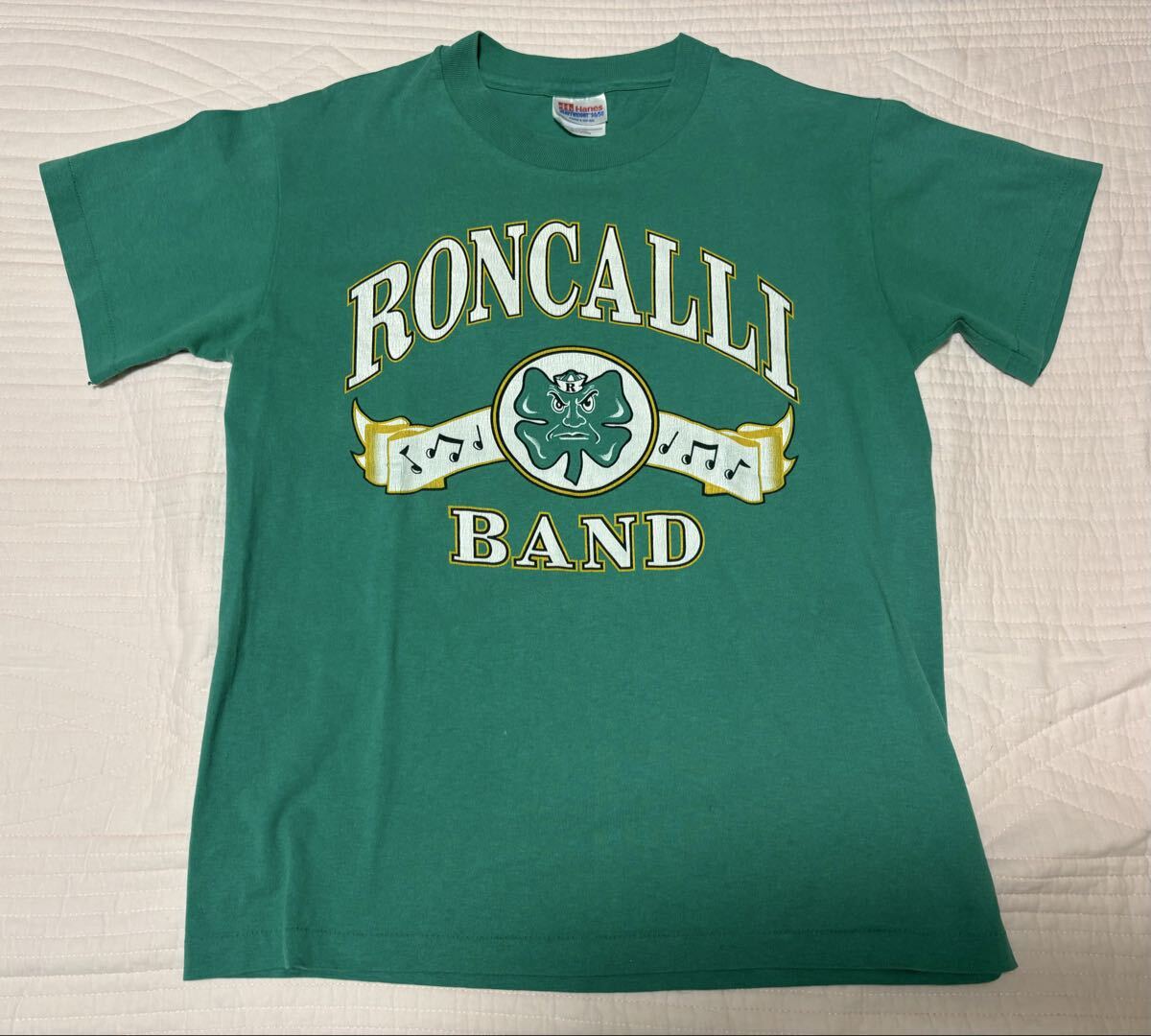 ヴィンテージ90'sアメリカ製HANES HEAVYWEGHIT 50/50プリントTシャツRONCALLI BAND