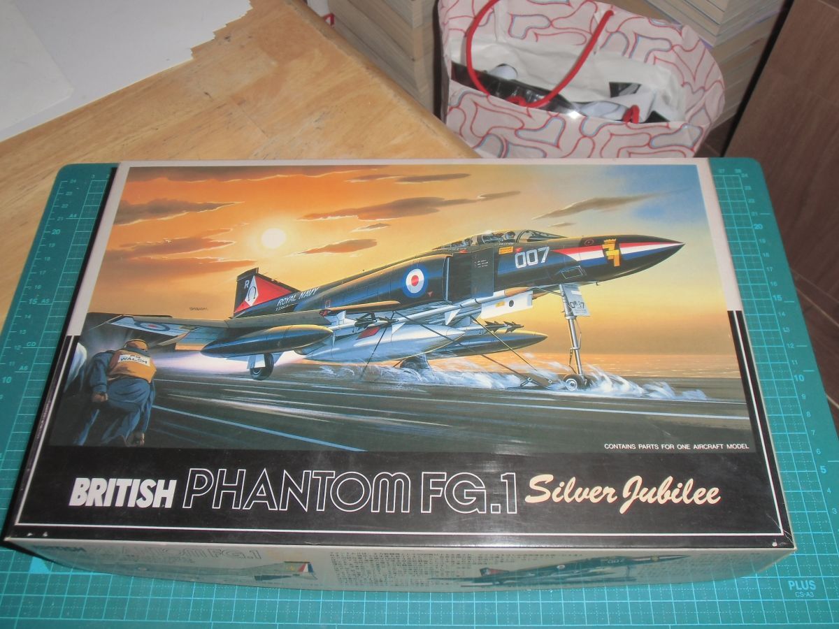 1/72　ブリティッシュファントムFG.Mk1 シルバージュビリー　フジミ　BRITISH PHANTOM FG.1 Silver Jubilee ファントムⅡ　F-4