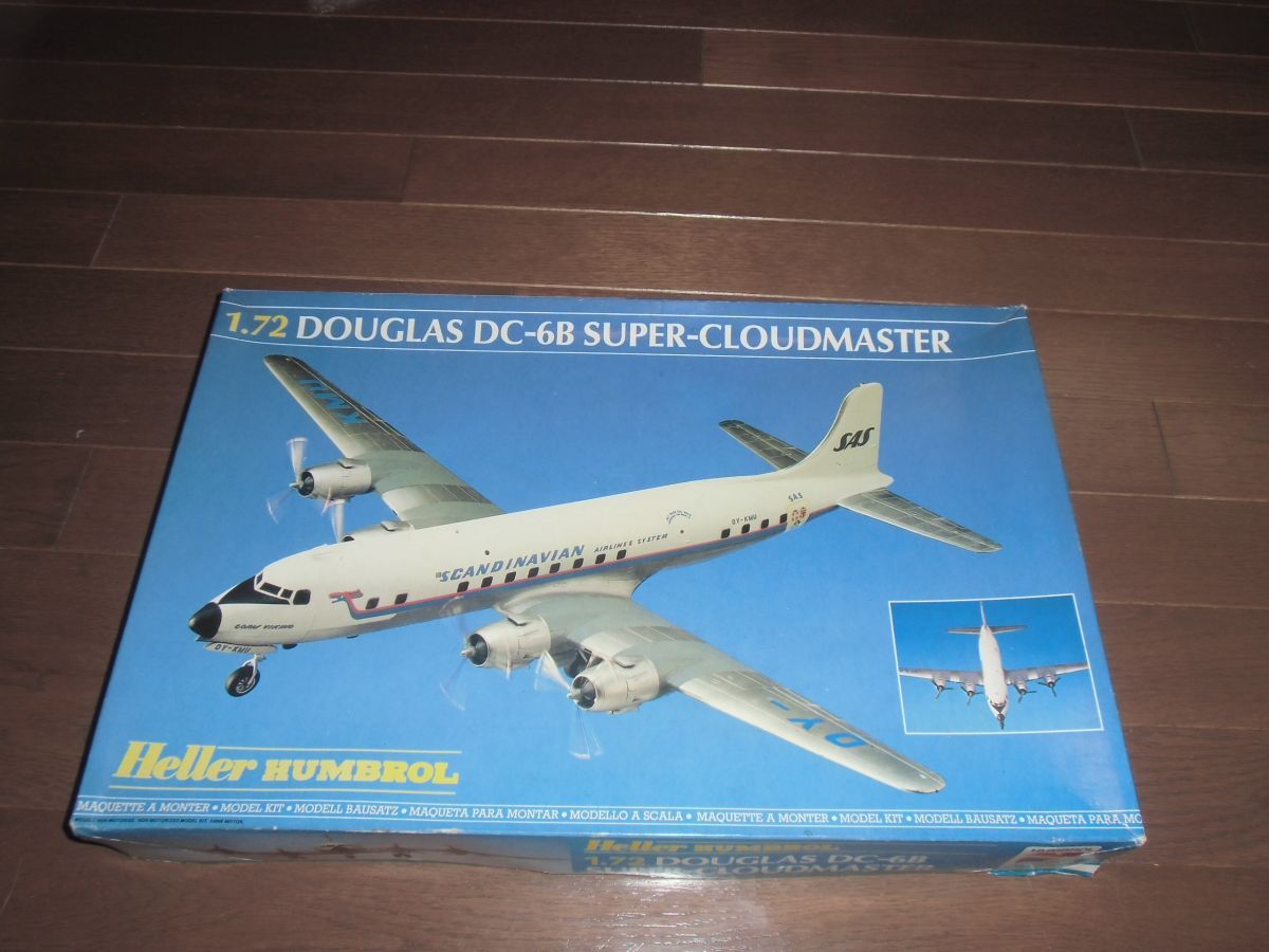 大型キット☆1/72　ダグラスDC-6Bスーパークラウドマスター スカンジナビア航空 レシプロ旅客機　エレール Heller 80315 Super-cloudmaster