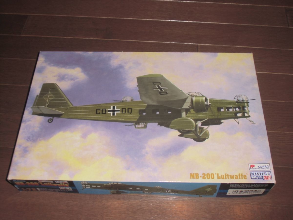 大型キット☆1/72　Aero MB.200 Luftwaffe ドイツ空軍鹵獲機 双発爆撃機　KP/KOPRO　3145　Bloch MB.200