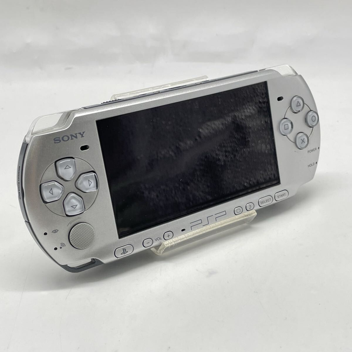 ♪ SONY PlayStation Portable PSP-3000 ソニー プレイステーションポータブル PSP シルバー ゲーム機 本体 通電確認済み 初期化済み