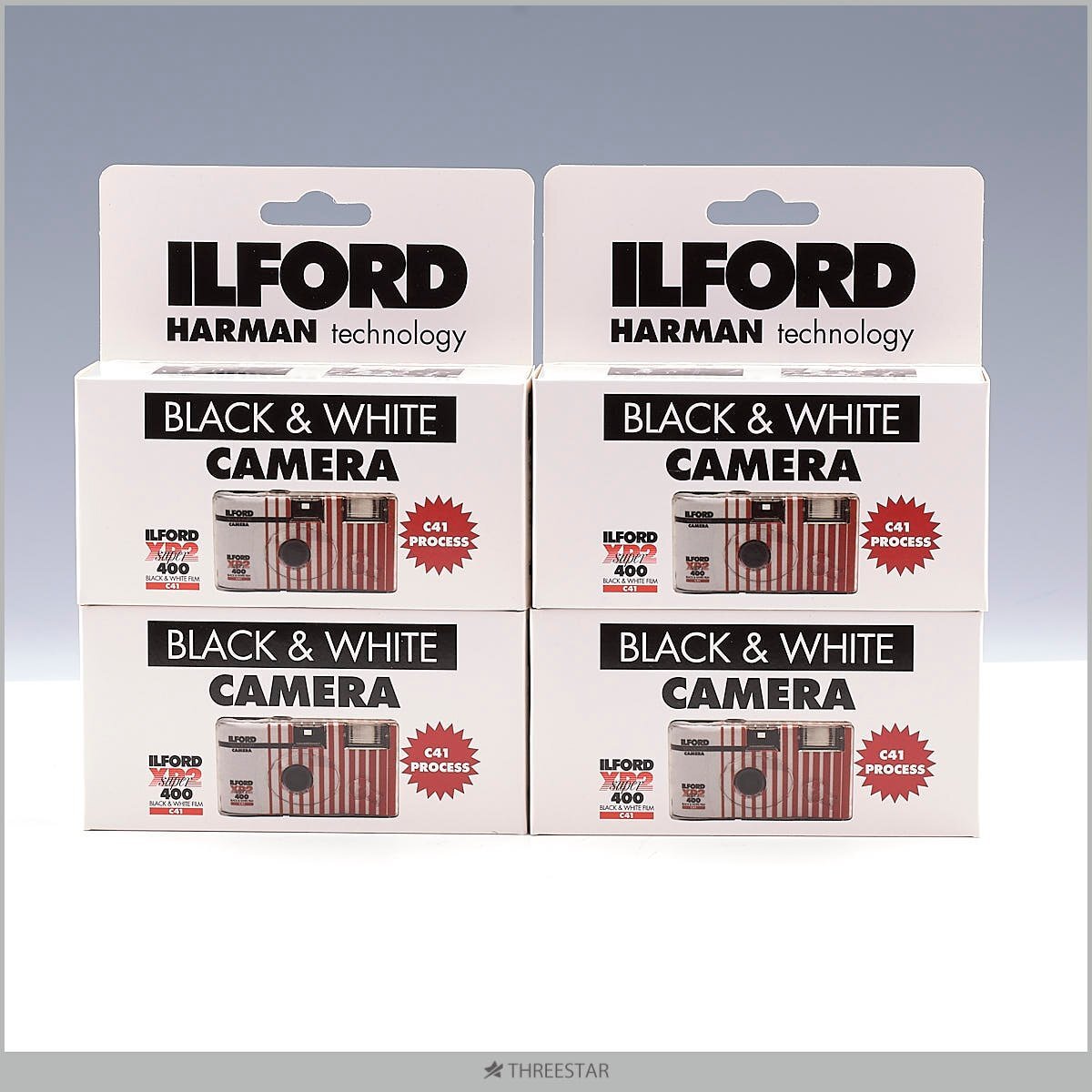 ILFORD BLACK&WHITE CAMERA 4個 期限切れ XP2 400 フィルム イルフォード C41【S41】