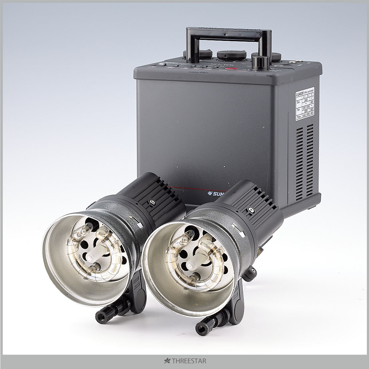 SUNSTARSTROBE サンスターストロボ X-2403V MFH25 現行型 ヘッド 1台2灯 2400Wジェネレーター 1/64調光 【S11】
