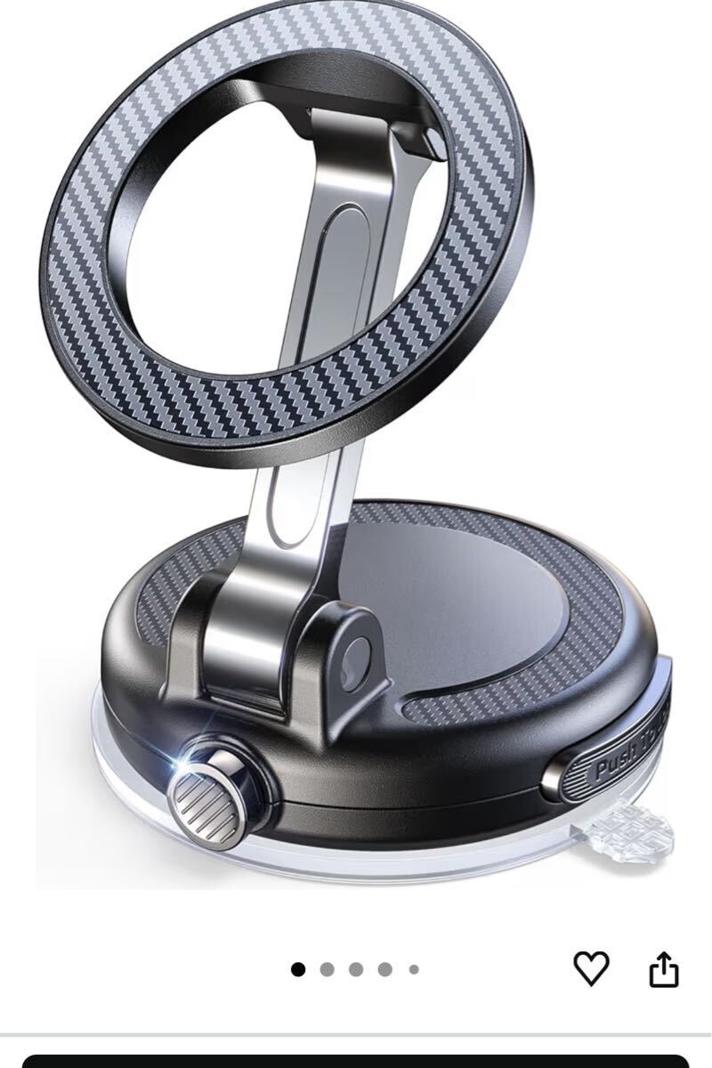 スマホホルダー 車 マグネット【真空吸盤×超強磁力×ナノゲル吸着】 車 スマホスタンド MagSafe 24×N55強化磁石 安定性 360°自由調整