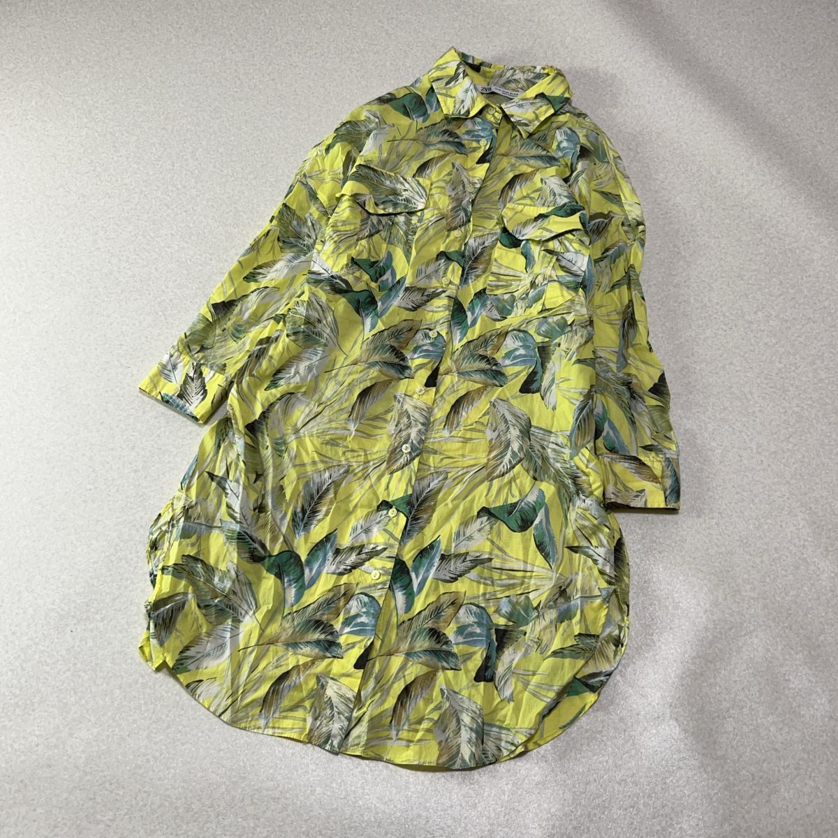ZARA ザラ　花柄　コットン　ワンピース　ゆったり