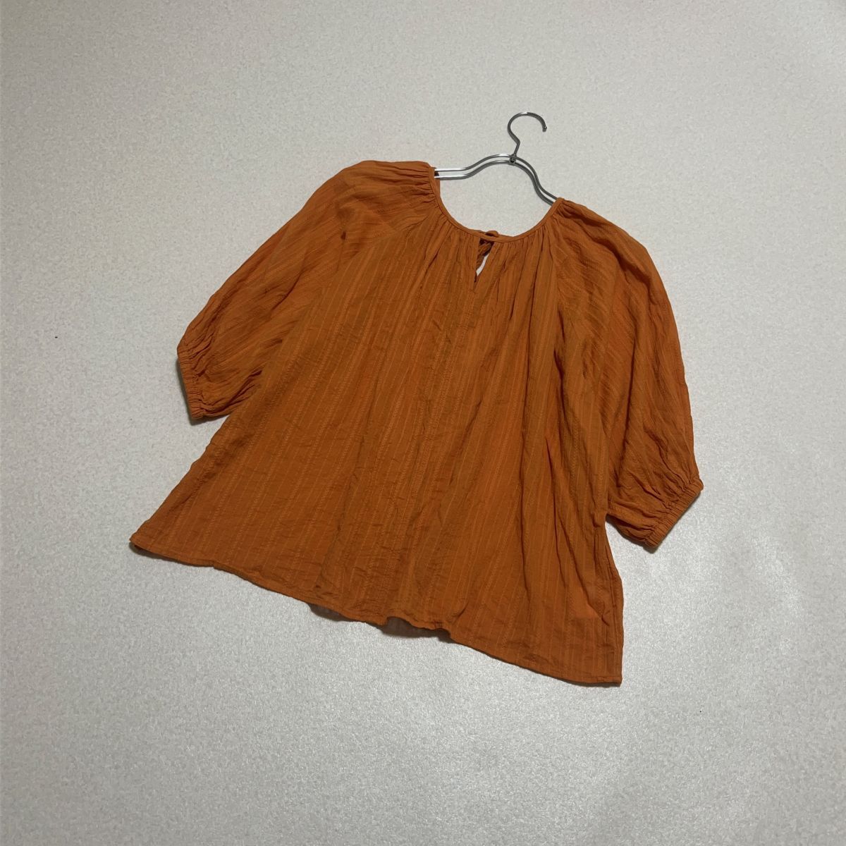 le colis ルコリ　ギャザー　ブラウス　横幅ゆったり　体型カバー