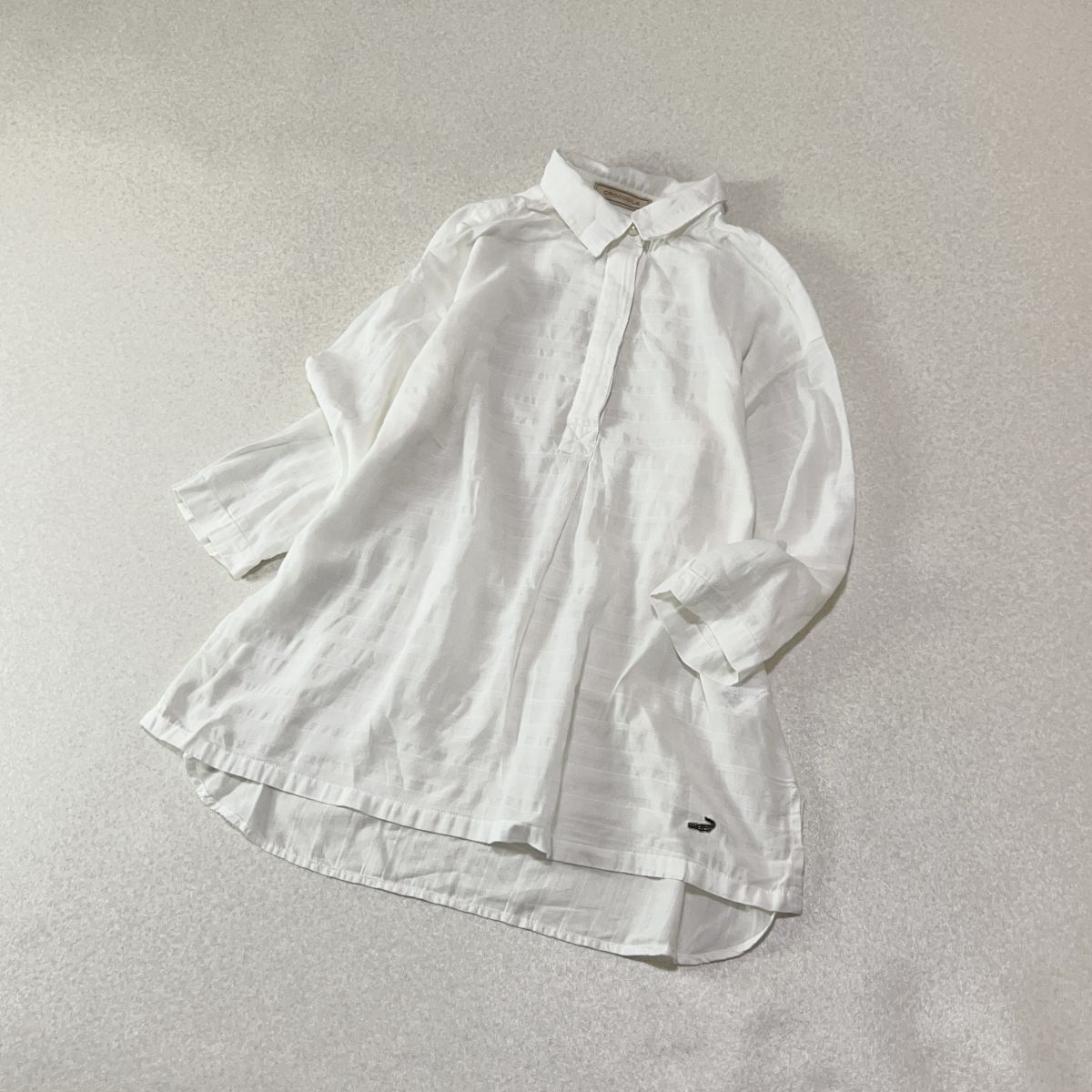 crocodile クロコダイル シアサッカー　プルオーバー チュニック