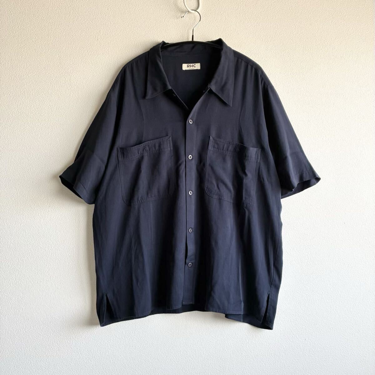 極美品! Ron Herman ロンハーマン RHC Rayon Open Collar Short Sleeve Shirt レーヨン オープンカラー 半袖シャツ L