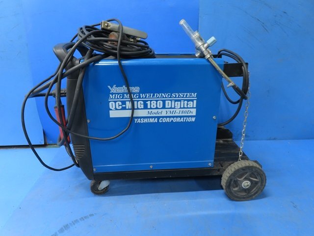 【ジャンク】 yashima ヤシマ 半自動溶接機 YMI-180Ds 単相200V 自動車整備 鈑金 溶接 (m021453)