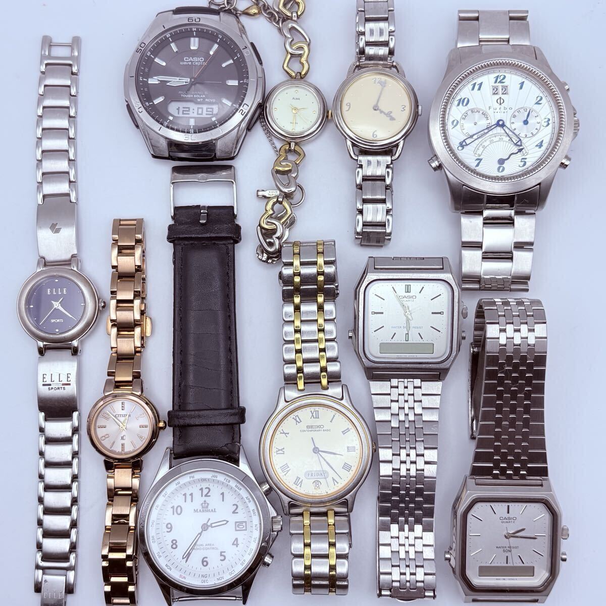 SEIKO CITIZEN ALBA CASIO ELLE 等 腕時計 セット まとめ 計10点