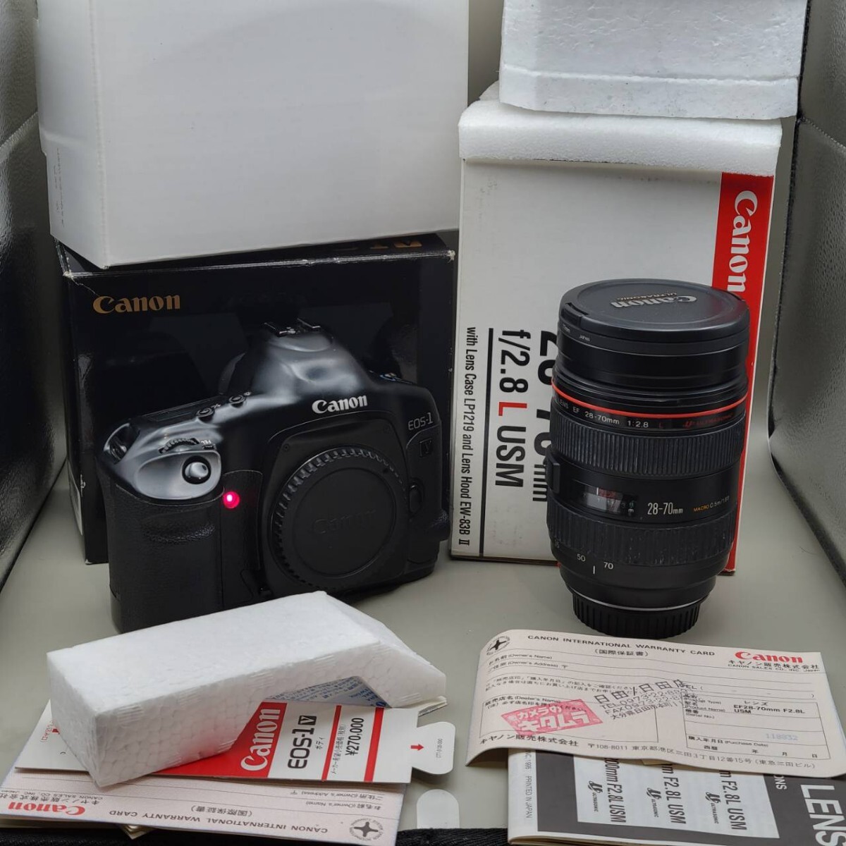 １円スタート #541 Canon EOS-1V 28-70mm フィルムカメラ レンズ キヤノン