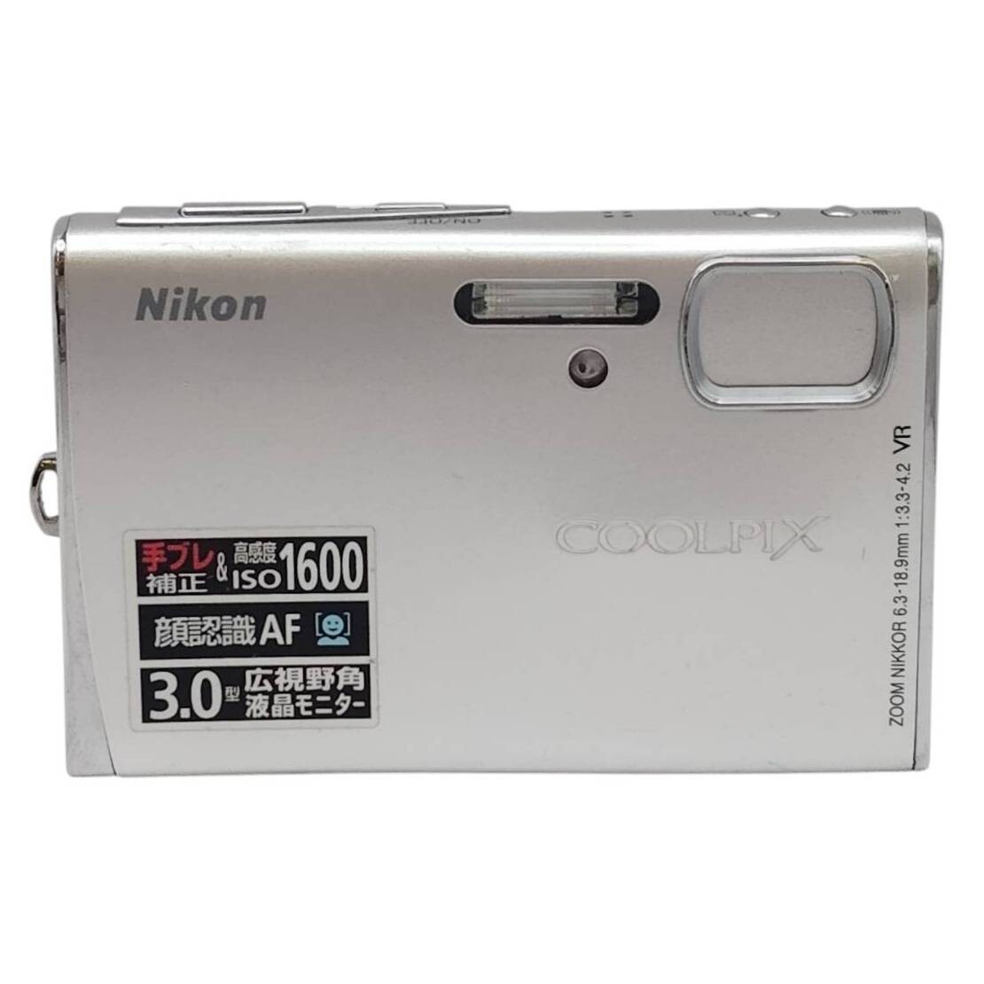 S-08066 Nikon COOLPIX S50 ニコン クールピクス デジタルカメラ デジカメ カメラ シルバー 通電動作未確認 ジャンク 現状品 015
