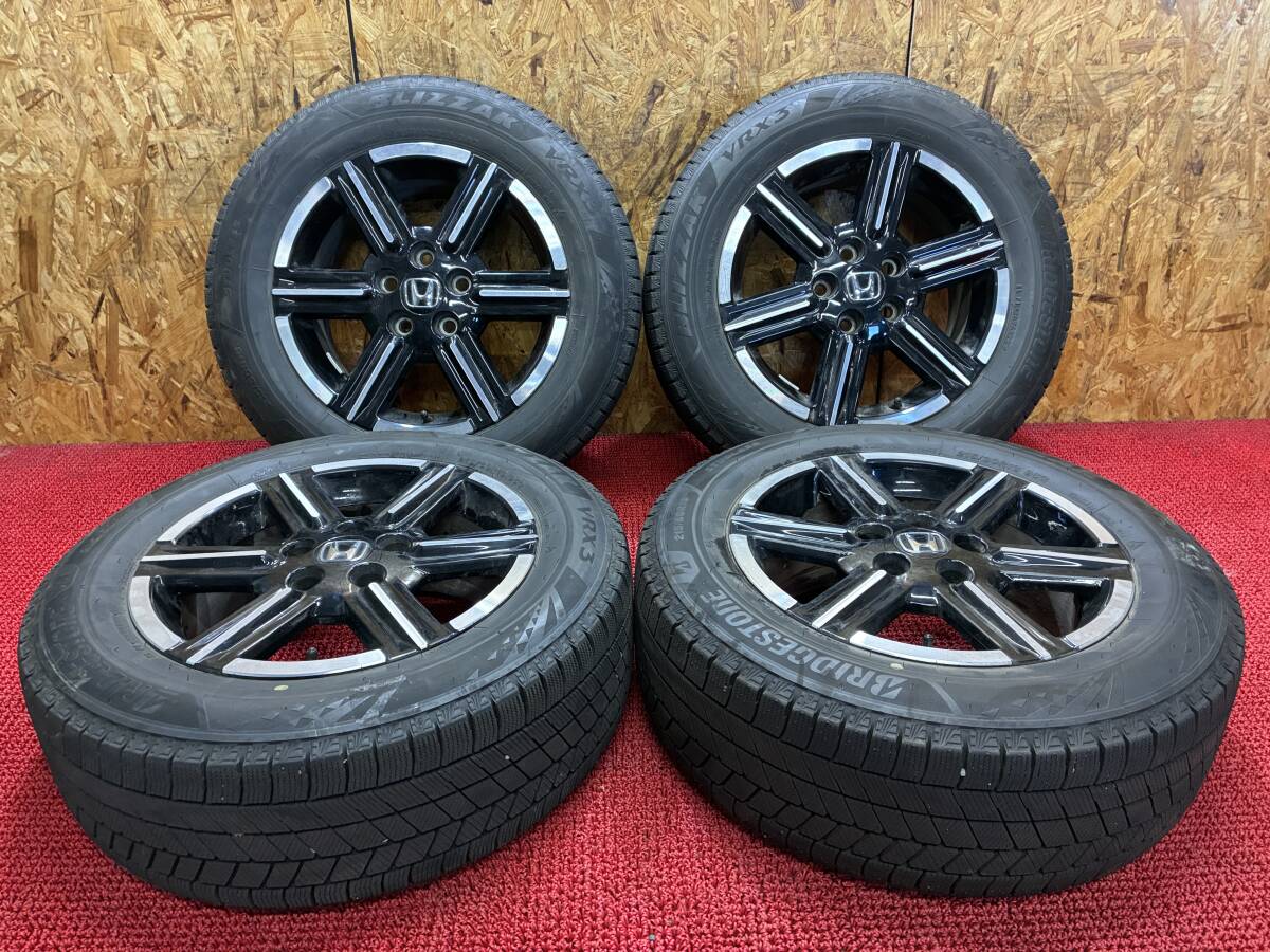ヴェゼル等に ホンダ 純正 アルミ ブリヂストン BLIZZAK VRX3 215/60R16 ハブ64 16×7J PCD114.3 +50 5H 年式違い 売切!!