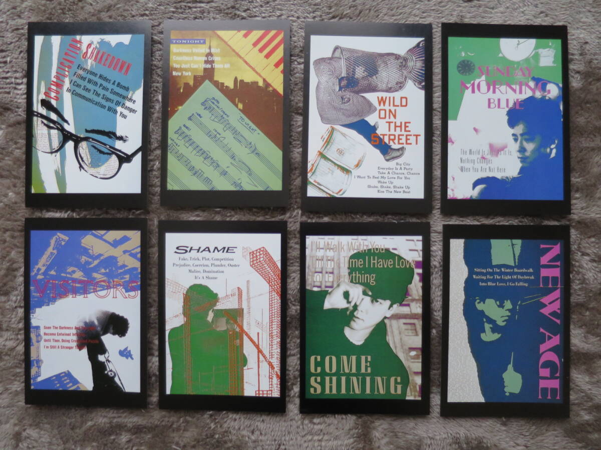 【ポストカード】佐野元春、「Visitors」、グッズ、Postcard、8枚セット