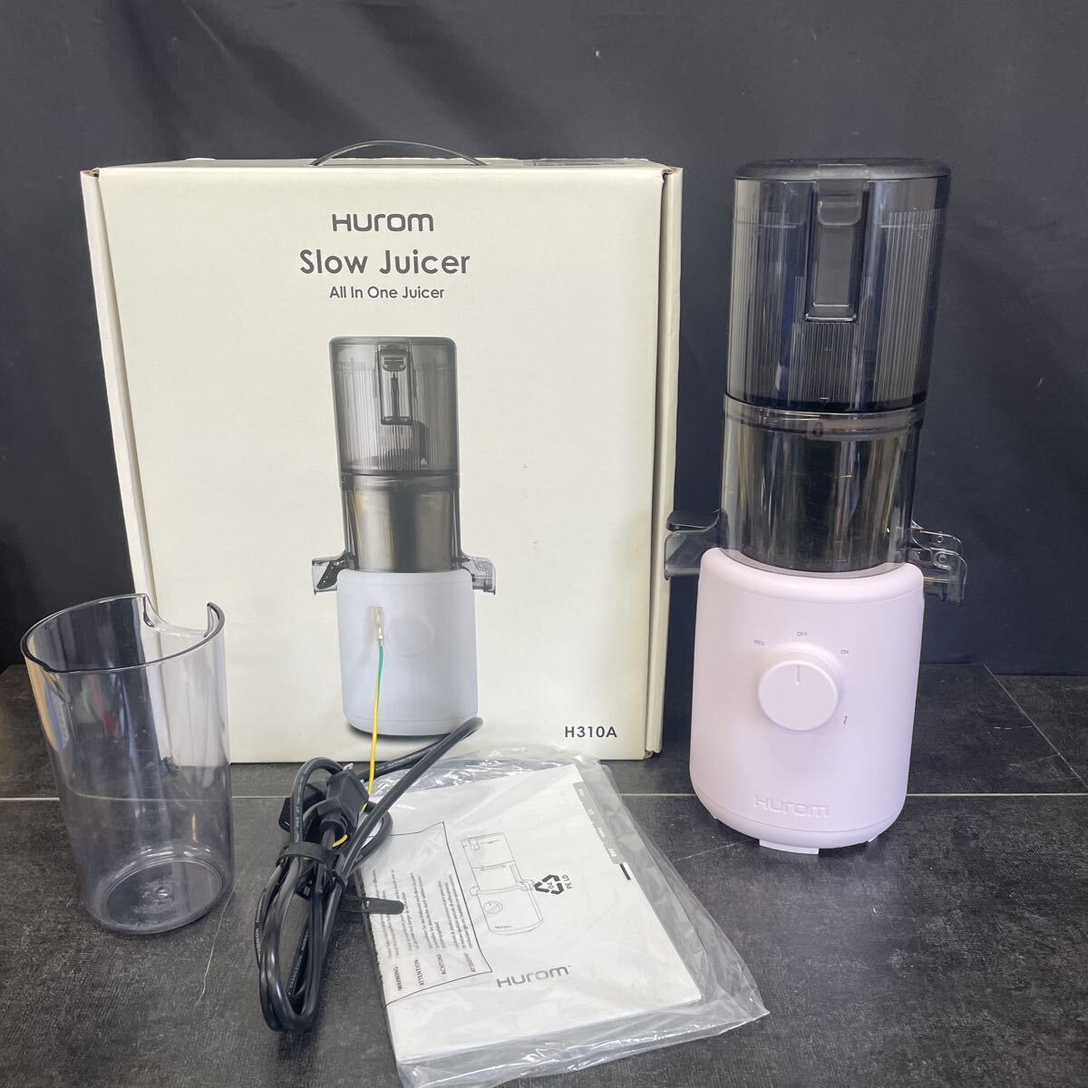 HUROM Slow Juicer All In One Juicer H310A ヒューロム スロージューサー ミキサー 箱付き 通電確認済み 2