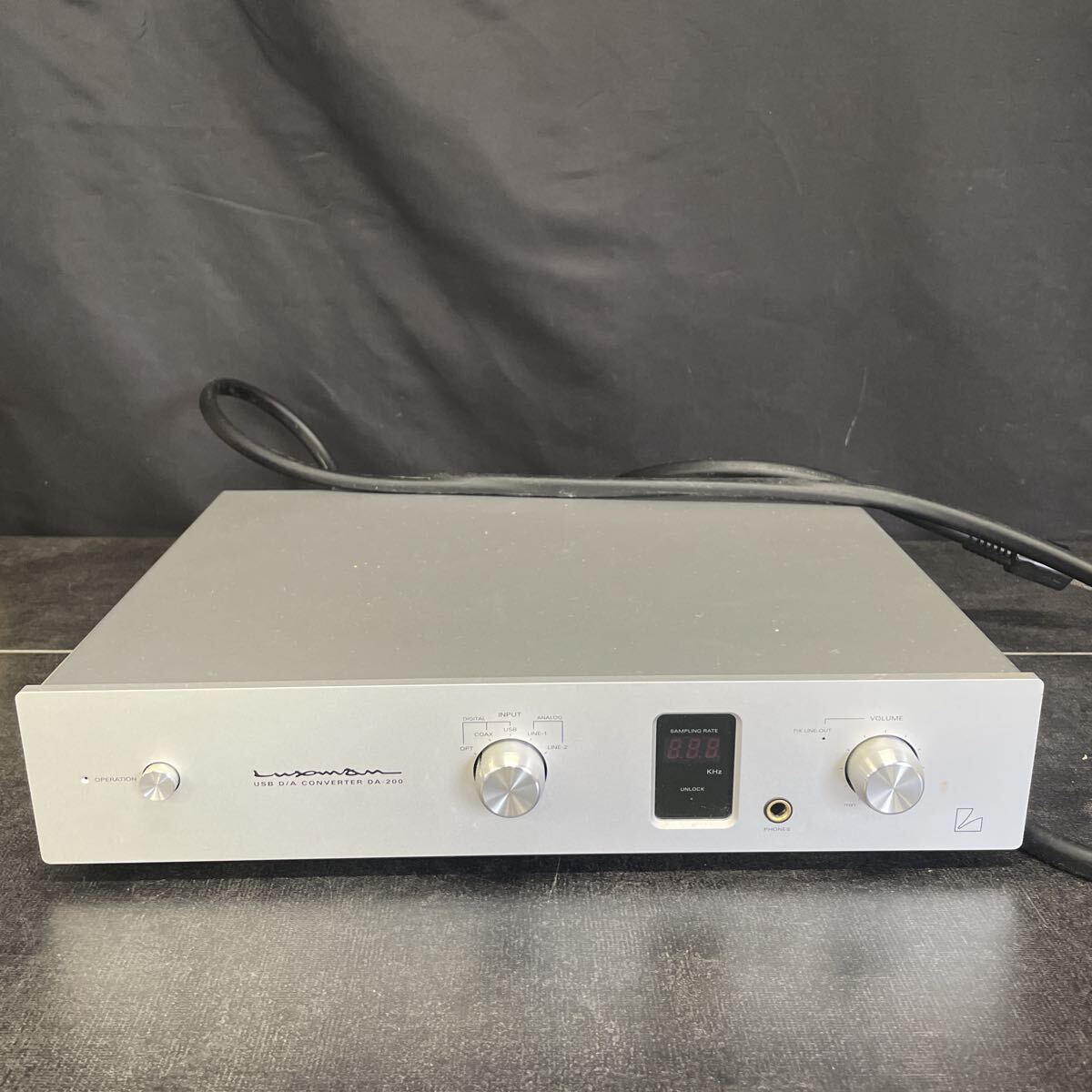 LUXMAN DA-200 USB D/A Converter ラックスマン D/Aコンバーター 通電確認済み オーディオ機器 音響機器 1