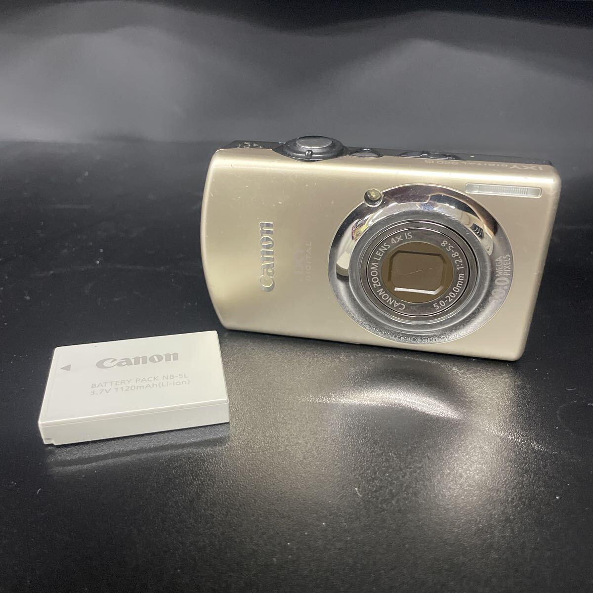 Canon IXY DIGITAL 920IS PC1308 ゴールド コンパクトデジタルカメラ バッテリー1個 動作確認済み キャノン イクシー デジタルカメラ