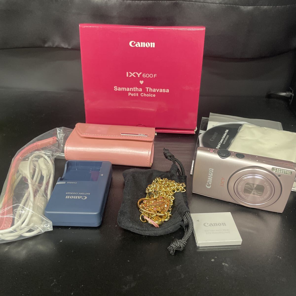 Canon IXY 600F PC1676 ピンク コンパクトデジタルカメラ 箱付き 動作確認済み キャノン イクシー デジカメ サマンサタバサモデル 