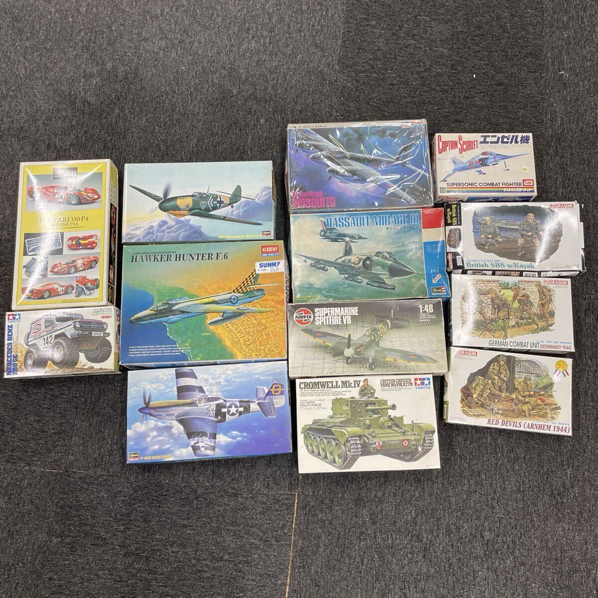 ミリタリープラモデルまとめ タミヤ ハセガワ イマイ エンゼル機 戦闘機 軍用機 航空機 未組立 当時物 プラモデル 1/48 1/35 他 1