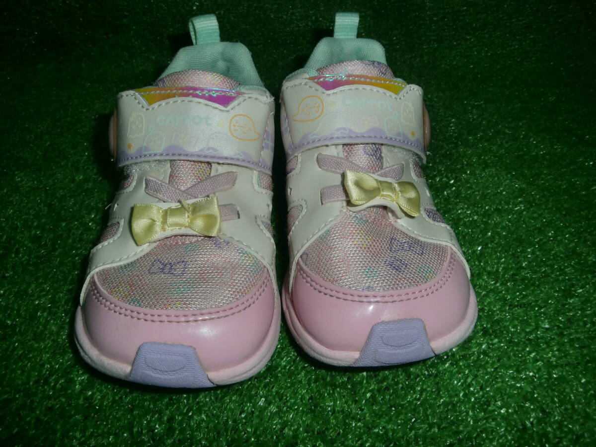 ｋ0818-07　中古　子供用靴　女の子向けスニーカー　ムーンスターキャロット　16.5cm