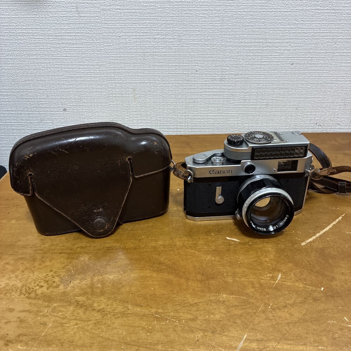 Canon-METER キャノン レンジファインダー フィルムカメラ 50mmレンズ ケース付き 現状品 アンティーク
