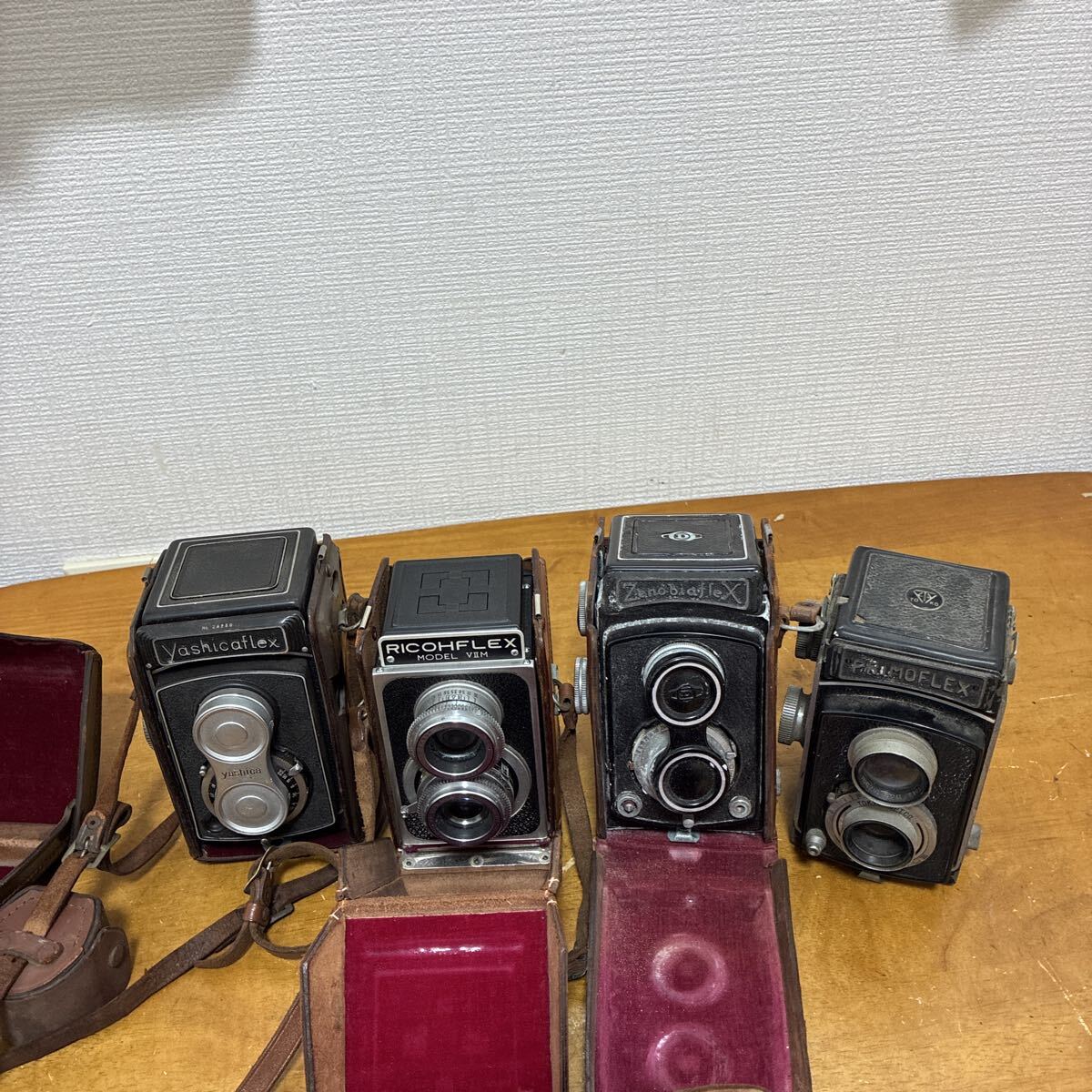 二眼レフカメラ 4台セット Yashicaflex RICOHFLEX Zenobiaflex PRIMOFLEX 現状品