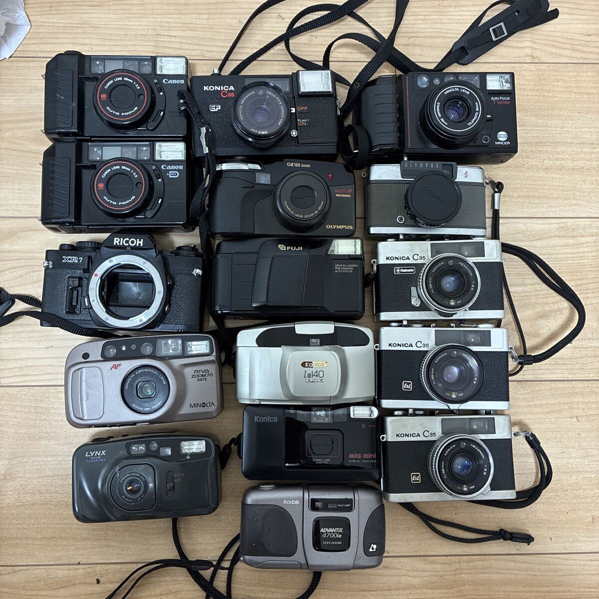フィルムカメラ 16台 まとめ売り Canon Konica Minolta Olympus RICOH 他 現状品