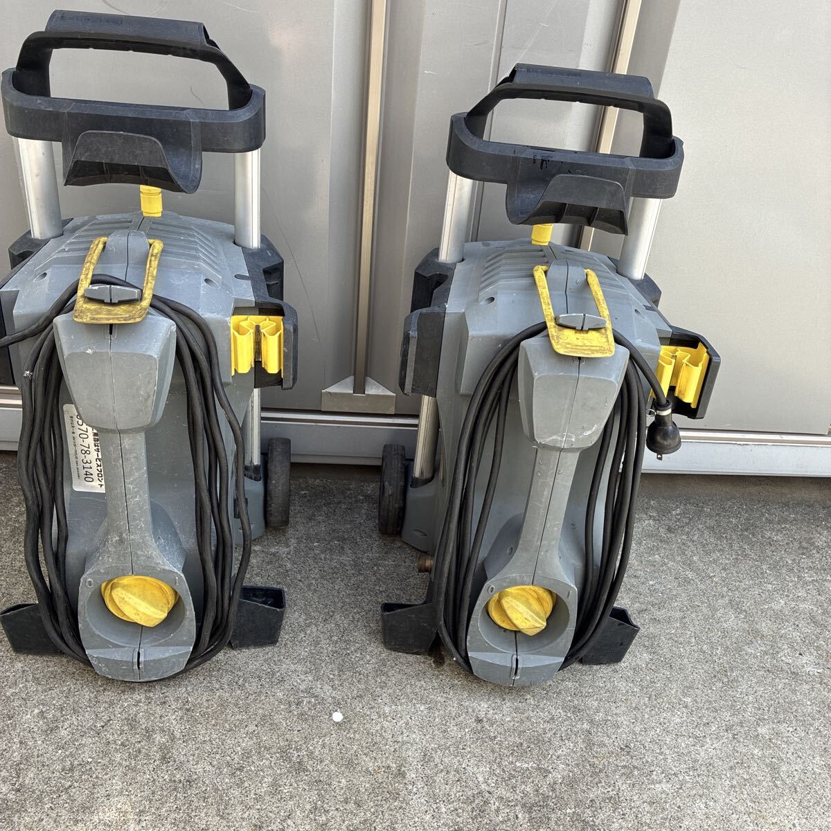 ケルヒャー 業務用高圧洗浄機 HD4/8P 2台セット 通電のみ確認しました。着払いの二個口発送になります。 KARCHER