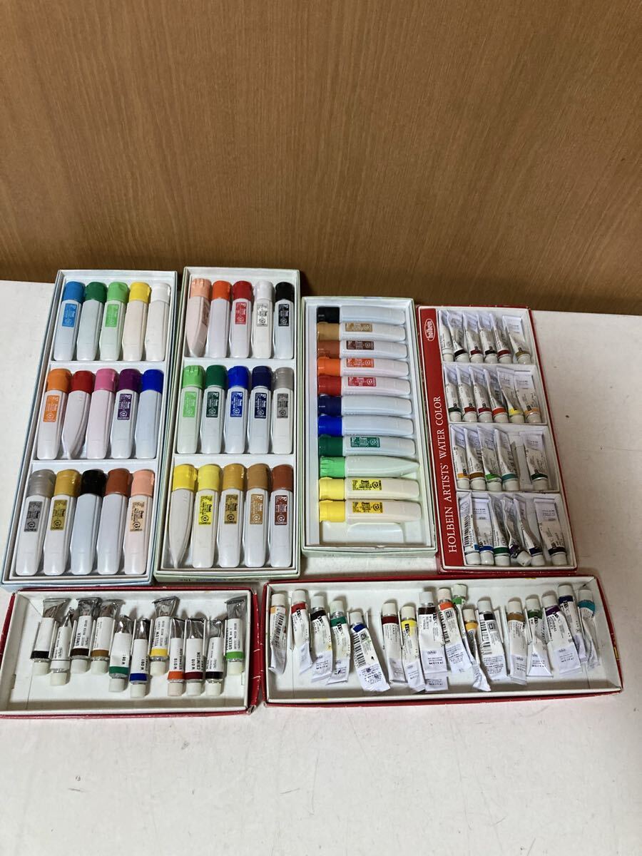 油絵具 絵の具 画材 画材セット 水彩絵の具 HWC ぺんてる　使用品　ジャンク　保管品　まとめて　