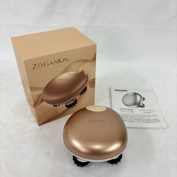 X223-SN1-95 ZOGANKIN SCALP ゾーガンキンスカルプ CL-ZKS ゴールド クルールラボ 家庭用EMS機器 頭皮ケア用 美容家電 通電/動作OK OB