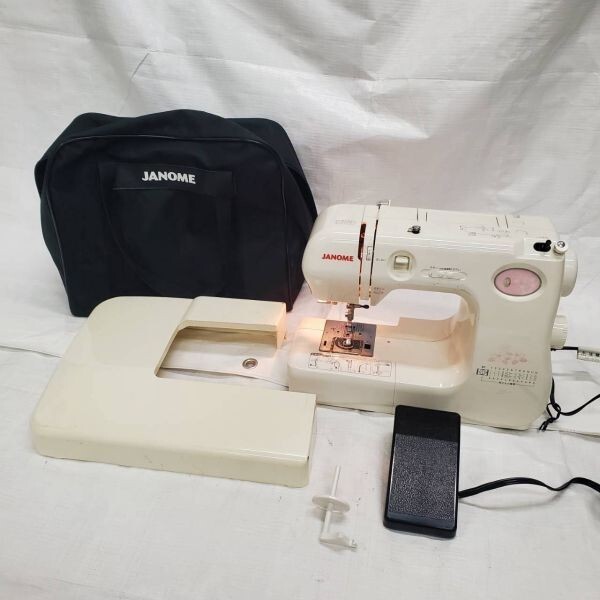 X117-O61-1667 JANOME ジャノメ ES-7 662型 電子ミシン コンピューターミシン 縫い物 手芸品 ハンドクラフト 2ウェイコンパクトミシン OE