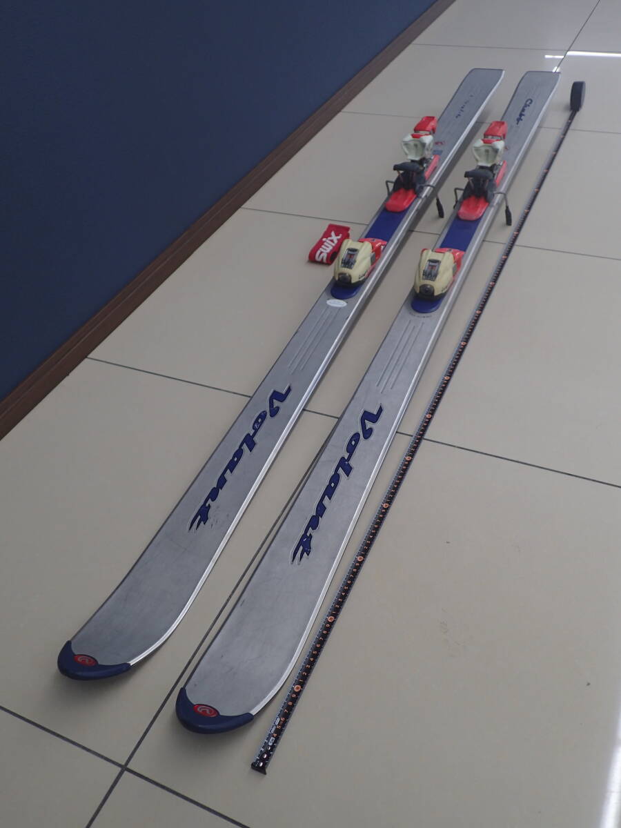 沖縄・離島不可】 Volant ヴォラント Chubb スキー板 ボラント ステンレススチール 188cm ビンディング ヴィンテージ 現状 激安1円スタート