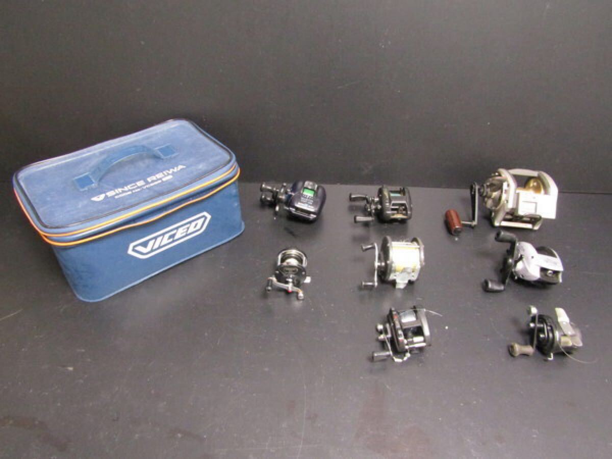 ●N-5 ベイトリール リール 8点 まとめ 釣り 釣具 フィッシング SHIMANO/SLS GT5000/CR-200/Daiwa/ST-10/OLYMPIC/MIDGET 4DX-C/CORONET10