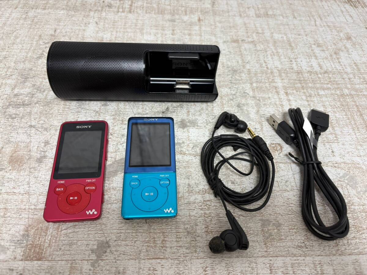 ★a-181　SONY ウォークマン まとめて デジタル メディア プレーヤー /NW-E083/NW-S774/スピーカー RDP-NWT19