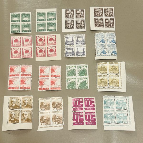 ☆z123☆ 普通切手 ☆ 4枚ブロックセット② ☆ 同梱対応 ☆