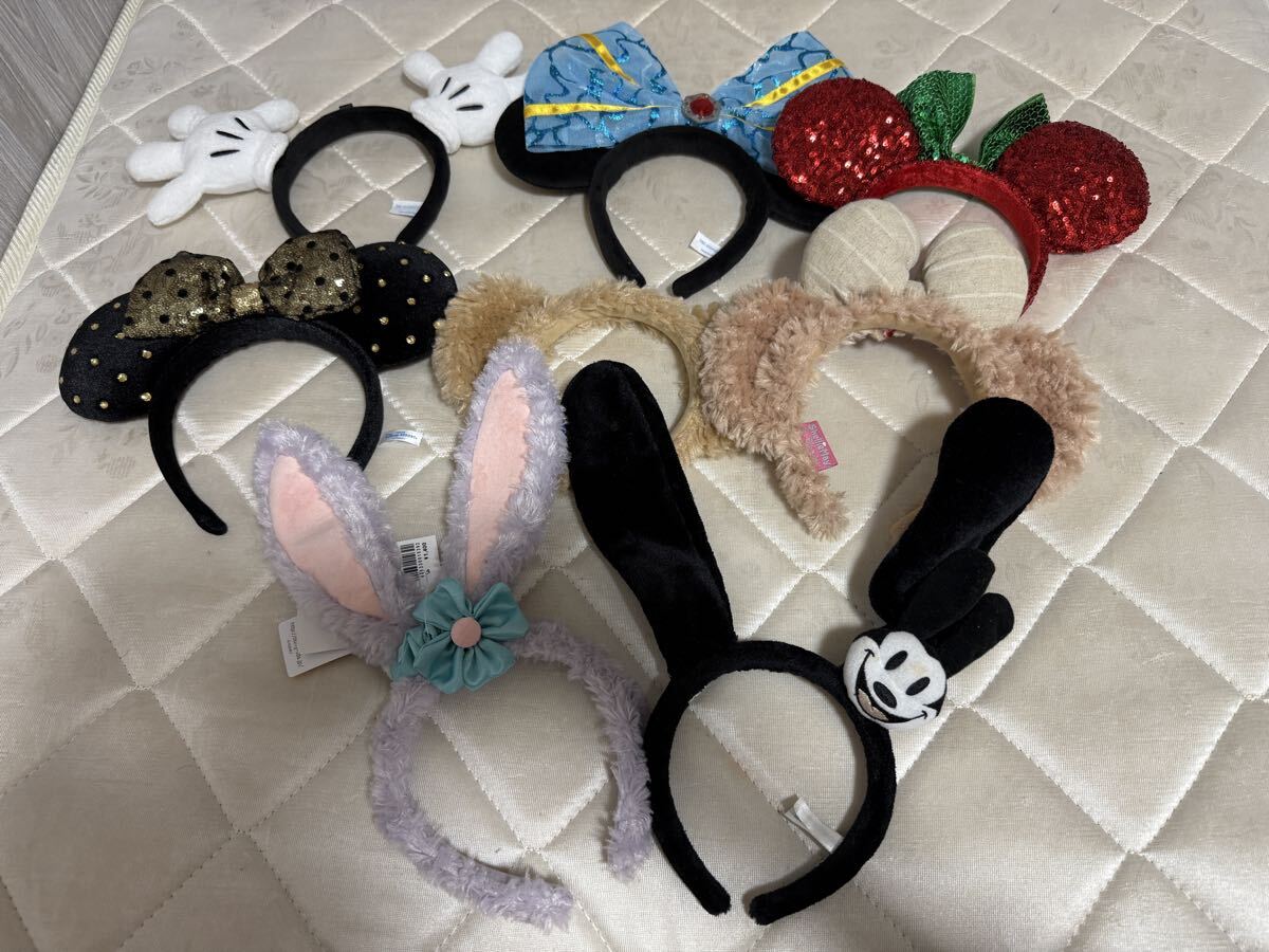 東京ディズニーリゾート カチューシャ ディズニー ミニー オズワルド ダッフィー シェリーメイ ミッキー ステラルー まとめ 8個セット